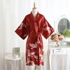 Women's Sleepwear Bridal Robes Satin Women Casual Robe Nightgown Home Wear Bathrobe Sexy Dressing Gown Wedding Lady Intimate Lingerie