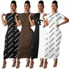 2023 Tasarımcı Elbiseler Yaz Kadınlar Kısa Kollu Beyaz Panelli Tek Parça Elbise Günlük Bodycon Maksi Elbiseler Seksi Gece Kulübü Partisi Giyim Bahar Kıyafetleri 2780-4