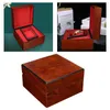 Watch Boxes Case Storage Box Wristwatch Display Holder With Red Cushion