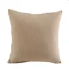 Pillow Solid Linen Pillowcase Art Home Sofa Siesta Articles Color