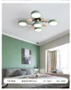 Chandeliers Nordic Living Room Home Macaron Hall Ceiling Lamp Modern Minimalist Creative Bedroom Log Restaurant Light