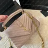 Mode Umhängetaschen Schaffell Messenger Bag Frauen Designer Handtasche Kette Wildleder Luxurys Designer Handtaschen Crossbody Geldbörsen Tote Lou KATE