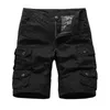 Men's Shorts New 2020 Summer Cargo Military Loose Short Pants Combat Outwear Multi-pocket Solid Fit Army Tactical 30-38 Y2302