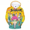 Men's Hoodies 2023 Anime The Disastrous Life Of Saiki K Kusuo 3D Printed Hoodie Woman Man Harajuku Sweatshirt Streetwear Fashion Clothes