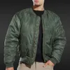 Vestes hommes MA1 BOMBER JACKET Hommes Hiver Armée Air Force Pilote Fly Veste Tactique Militaire Airborne Vol Chaud Moto Down Mâle 230207