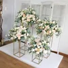 Dekorativa blommor Artificial Flower Ball For Wedding Decoration Table Centerpieces Stand Decor Silk Simulation Shelf Party Stage Display