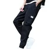 Pantalons pour hommes Pantalons pour hommes Pantalons à la cheville Streetwear Chaud Taille moyenne Cordon de serrage Cargo