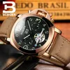 Wristwatches Switzerland Men's Watch BINGER Automatic Mechanical Multifunctional Military Stop Skeleton B1169-3