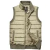 Heren Vesten Merk Dikker Winter Rits Jas Warme Mouwloze Jas Casual Fleece Mannelijke Legergroen Vest Zwart 230207