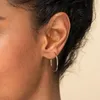 Hoop Earrings 25mm Large Circle Stainless Steel For Women Big Ear Rings Jewelry Wholesale Drop