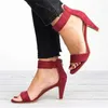 Sandaler Fashion Leopard Summer Open Toe Women Sandles Zipper High Heels Shoes Gladiator Sandales Femme Pumps