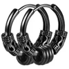 Hoop Earrings & Huggie Fashion Male Domineering Personality Dragon Pattern National Style Titanium Steel 304 Round Wire