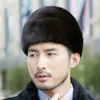 Men's Real Mink Fur Hat Whole Full Fur Hat Top Hat Headgear Outdoor Warm Cap