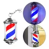 Other Hair Cares Barber Shop Pole Light Rotating Hair Salon Shop Sign Light Stripes with Hanging Bracket LED Light Salon Outdoor Party 230208