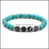 P￤rlstr￤ngar turkos stenarmband tiger ￶gon vit agat naturlig p￤rla lyx smycken m￤n p￤rlstav armband sl￤pp leverans dhm4h