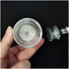 50pcs 20ml 30 ml Verre sérique bouteille en or 50 ml transparent transparent à huile essentielle Emballage d'emballage en argent bouteilles avec bouchons en plastique conteneurs