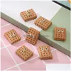 Other 40Pcs New Hybrid Simation Candies Biscuit Resin Components Flatback Cabochon Scrapbook Kawaii Embellishments Accessories Drop Dhwek