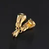 Hänge halsband Hip Hop Luxury Golden Gloves Pendant Boxing rostfritt stål charm halsband herrkvinnor smycken G230206