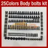 Complete Motorcycle Fairing Bolts Full Screw Kit For KAWASAKI NINJA ZZR400 ZZR 400 ZZR-400 93 94 95 96 97 98 99 00 93-00 MOTO Body Windshield Bolt Screws Nut Nuts 268PCS / Set