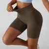 Shorts voor dames moeiteloos naadloze fietser dames zomertraining korte legging sportkleding fitness outfits gym yoga run scrunch butt y2302