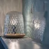 Bordslampor Design Crystal Lamp Modern Fashion Parlor Bedroom Matsal Massivt trä LED -skrivbord Ljus Atmosfär Nattljus