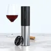 Electric Wine Bottle Opener Type-C Micro-USB Rechargeable Automatic Corkscrew with Foil Cutter Reusable Easy Carry Bottle Openers