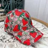 Baseball cap designers hats luxury ball cap Strawberries designs sports style travel running wear hat temperament versatile caps Multiple color selection nice