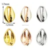 Autre 30pcs or cauris sier perles de coquillage forme conque pendentif bracelet connecteur cauri pour collier à vis fabrication de bijoux goutte D Dhqtc