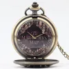 Pocket Watches & Fob Watch Bronze The Marauder's Map Design Pendant For Women/Men Quartz Necklace