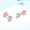 Stud Kuololit 100 ٪ Gemstone 585 Rose Gold Stud أقراط للنساء الصلبة 925 Sterling Silver Solitaire Party Fine Jewelry 230208