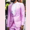 Men's Suits 2023 Fashion Leisure Business Wedding Men Suit One Bottom Summer Spring 2 Pieces(Jacket Pant) Traje Hombre