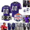 2022 VRBO Fiesta Max Duggan Football Jersey College TCU Horned Frogs Quentin Johnston Hudson Garrett Hayes Shadrach Banks Wes Harris Chace Biddle Marcel Brooks