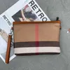 Borse da sera Moda Luxury Women Pochette Classic Stripes Borsa a tracolla da donna in pelle di tela Borsa a tracolla da donna A4 Borsa da polso 230208