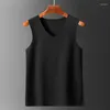 Men's Tank Tops 150KG Plus Size 8XL 7XL Seamless Men's Warm Top Autumn Winter German Fleece Thickened V-Neck Underwear Ves