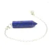 Breloques Bluestar 2022 Cristal naturel Point de radiesthésie Pendentifs Divination Métaphysique Chakra Guérison Ncing Pendum Drop Pen Dhjiy