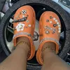 Slippers Wholesale Shoes Slippers Garden Eva Flat Women's Ladings Hlogs Shoes Songlics Chandals مع دبابيس السحر 0208v23