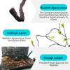 Reptile Supplies Plants Plastic Jungle Vines Branches Terrarium Plant for Bearded Dragon Lizard Gecko Snake Tank Habitat Decor 230208