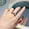 Cluster Rings 2023 Eternity Ruby Diamond Ring Real 925 Sterling Silver Party Wedding Band For Women Men Engagement Jewelry Gift