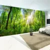 Aangepaste 3D behang Sunshine Forest Natuurlijk landschap 3D Foto Wallpaper Slaapkamer Home Decor Aangepast