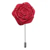 Fleurs décoratives 5 pièces/sac Occasion formelle Corsage fait à la main taille 5 CM Rose mariage boutonnière fête bal homme costume broche vêtements