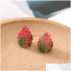 Pozostałe 30pcs Cute Fruits Components Uraskom Tangerine Stberry Cabochon Scrapbooking Hair Bow Center Obieby