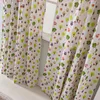 Cortina American Country Garden Cotton Cotton Folhas pastora