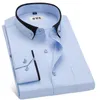 Mense Casual Shirts Macrosea Business Dress Man Formal Buttondown Collar Fashion Style Spring Autumn 230208