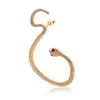 S3403 manguito de orelha de orelha de gr￣o ￺nico clipe de orelha pun￧￣o de orelha de orelha serpentina orelhas de cobra de pendurar brincos de personalidade