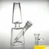 Neue 7-Zoll-Glas-Dab-Rigs-Wasserbongs zum Rauchen von Pfeifen mit 14 mm weiblichem Downstem-Glaskopf, dickem Pyrex-Becher, Recycler, berauschender Bong