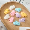 Other 30Pcs 25X12Mm Flat Back Resin Components Cabochon Kawaii Cartoon Glove Diy Flatback Decorative Craft Scrapbooking For Phone Dro Dhgv8