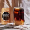 2 -дневная доставка США Stock 16 унций стеклянные кружки забавные пивные бокалы для кофейных чашек Iced с бамбуковой крышкой наборы соломы для сока содовых напитков.