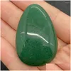 Charms Natural Stone Cabochon Green Aventurine Oval Embossed Nonporous Charming Ladies Diy Ring Earrings Making Jewelry Access D5K