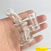 Mini Bong Hand Pipes Novo Design Design Pyrex Bong de vidro transparente com 10mm de coragem feminina de 14 mm para fumar