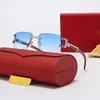 Najnowsze modne carti męskie okulary przeciwsłoneczne szklanki kompozytowe metalowa optyczna rama klasyczna prostokąt kwadratowy złoto luksusowe kobiety